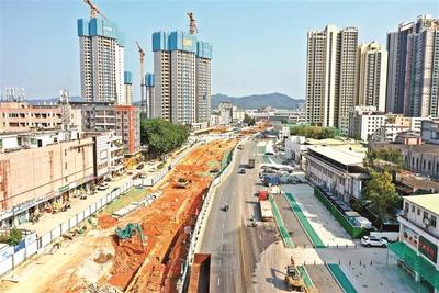 光明大街與荔林路 市政工程如火如荼，城市脈絡(luò)加速煥新